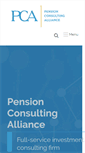 Mobile Screenshot of pensionconsulting.com